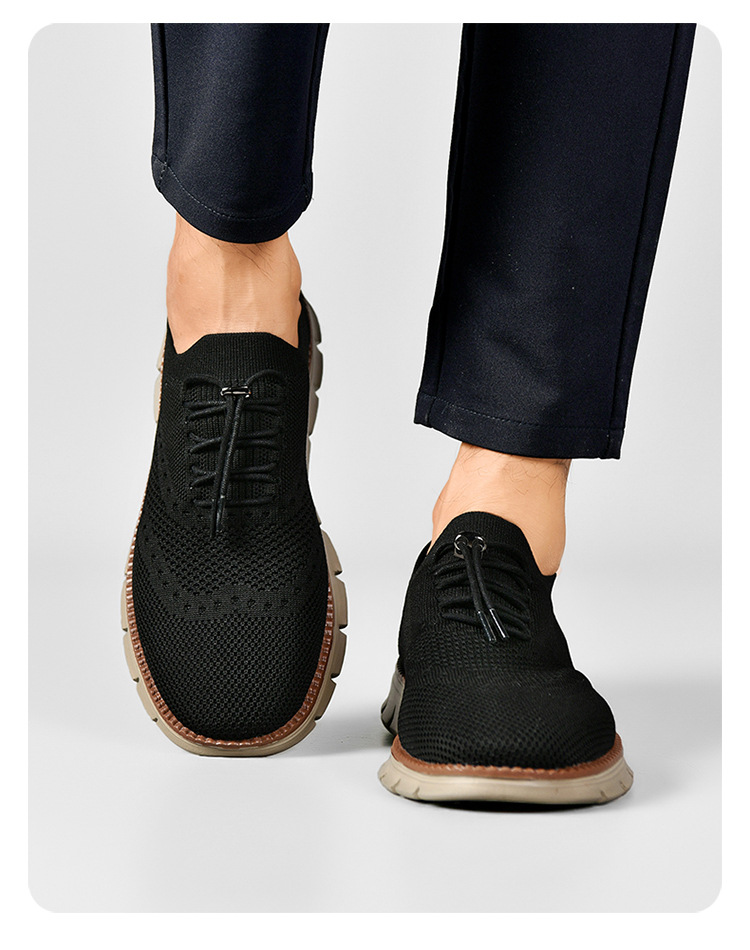 Leichte, atmungsaktive Strick-Freizeitschuhe für Herren detail 1