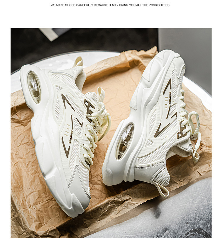 Atmungsaktive Herren-Sneaker mit dicker Sohle und Dämpfung detail 8
