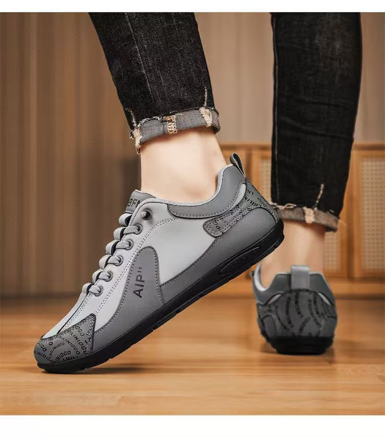 Men's Colorblock Lightweight Lace-Up Casual Shoes detail 7