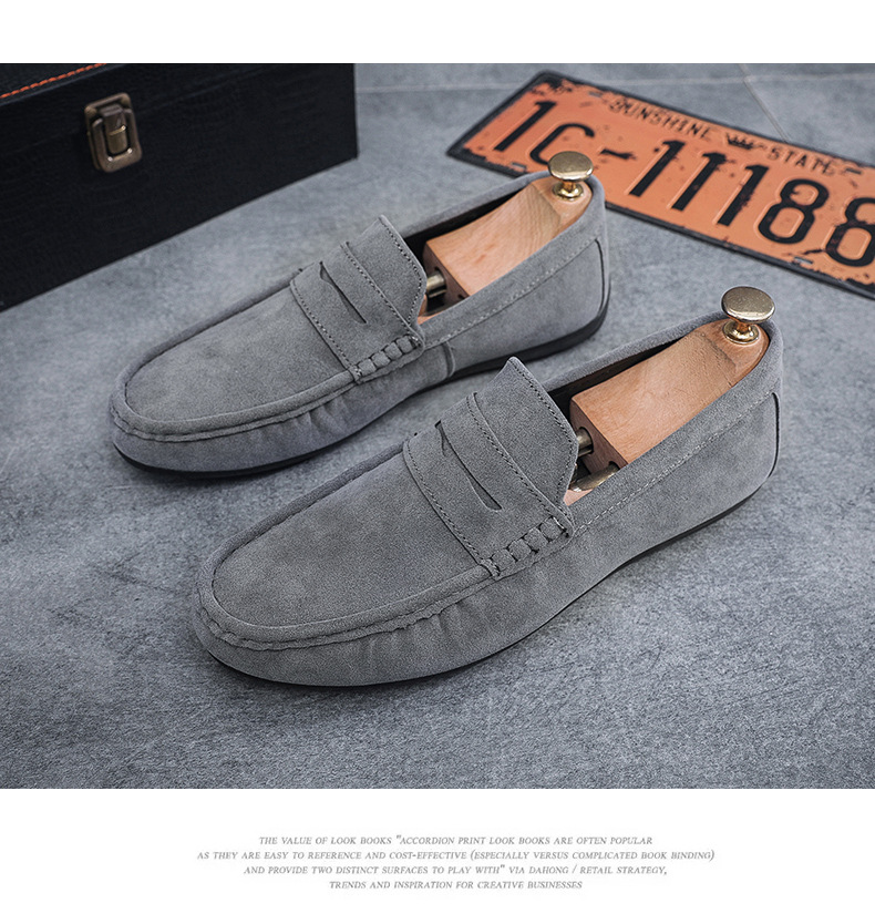 Klassische Slip-on Wildleder-Loafer für Herren – Freizeitschuhe detail 4