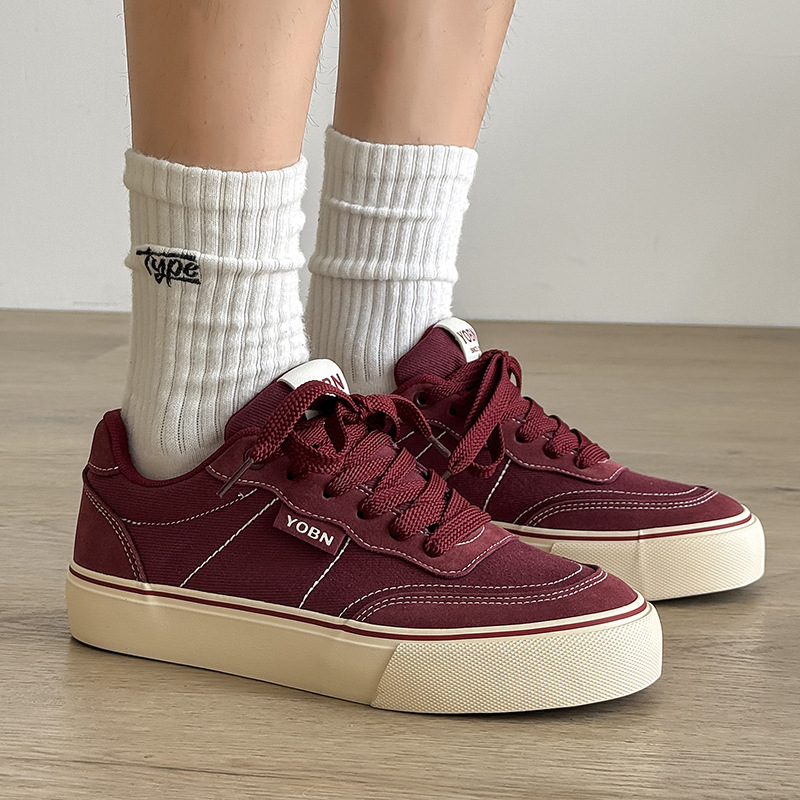 Men's Breathable Canvas Lace-Up Casual Shoes 5