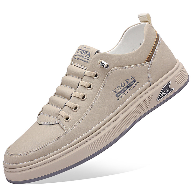 Men's Leather Lace-Up Low-Top Casual Shoes 6