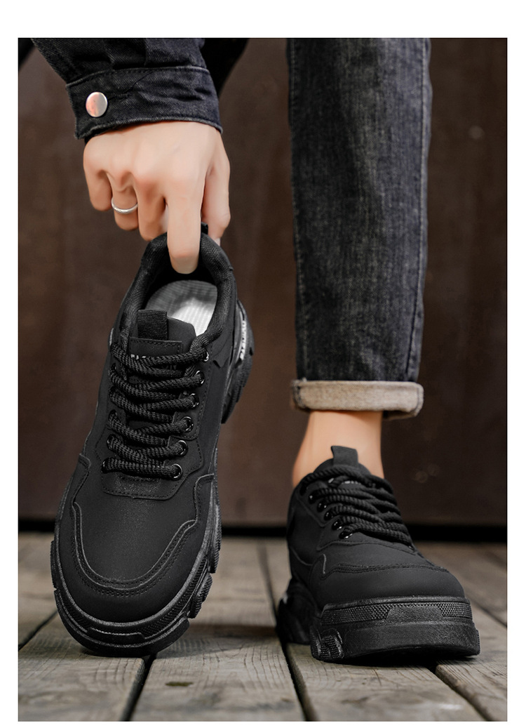 Chaussures casual pour homme à lacets et semelle antidérapante bicolore detail 4