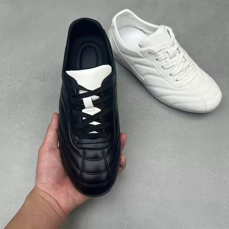 Chaussures casual unisexes légères à lacets en cuir PU detail 1