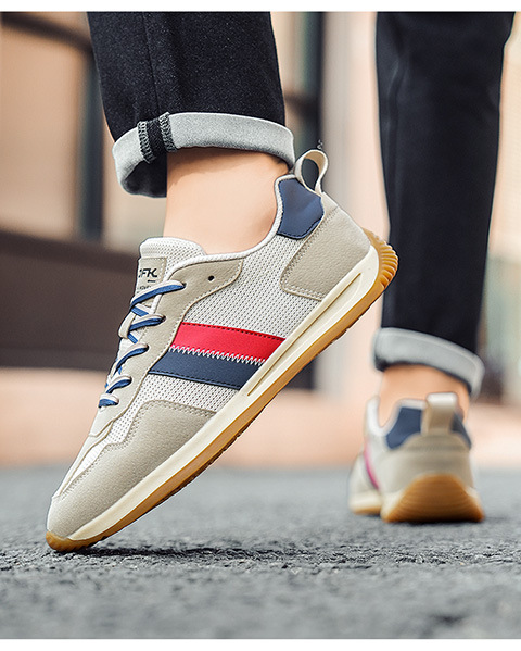 Baskets casual respirantes en mesh à blocs de couleur pour homme detail 6
