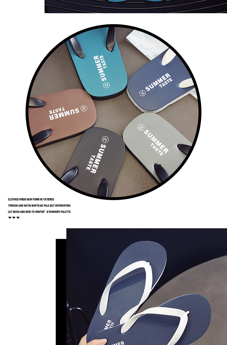Unisex Lightweight Waterproof Casual Flip-Flops detail 2
