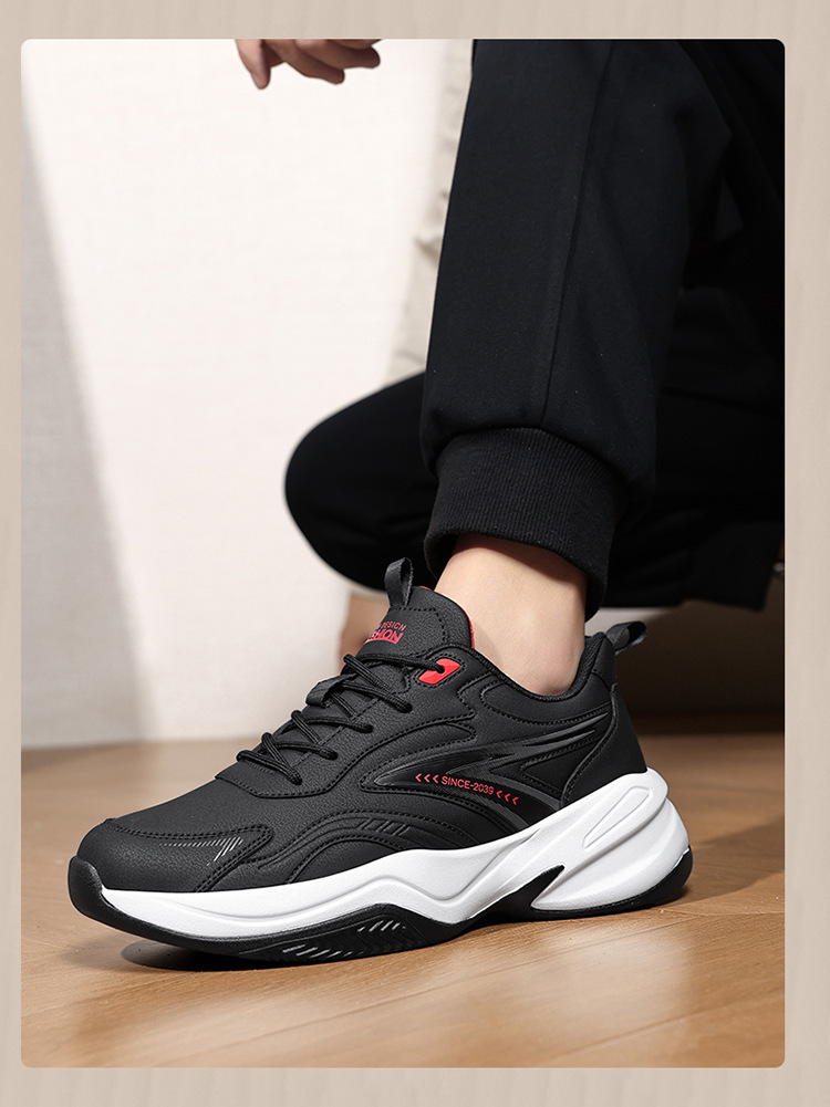 Gedämpfte leichte Sportschuhe für Herren mit Schnürung detail 5