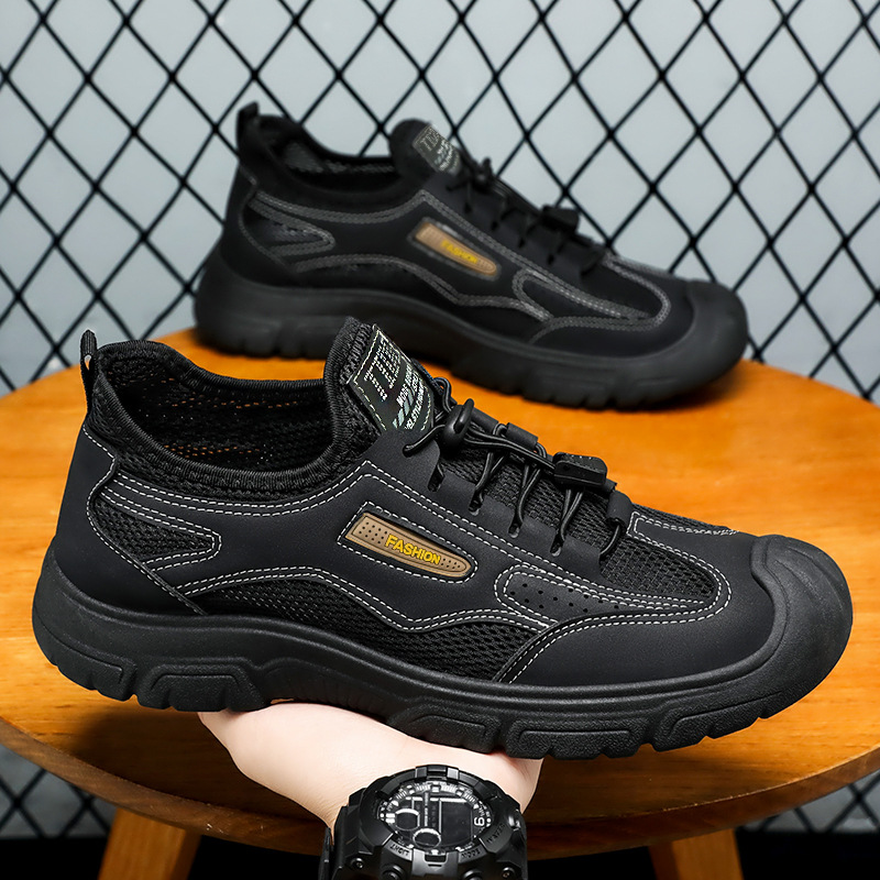 Atmungsaktive, leichte Outdoor-Freizeitschuhe für Herren aus Mesh 4