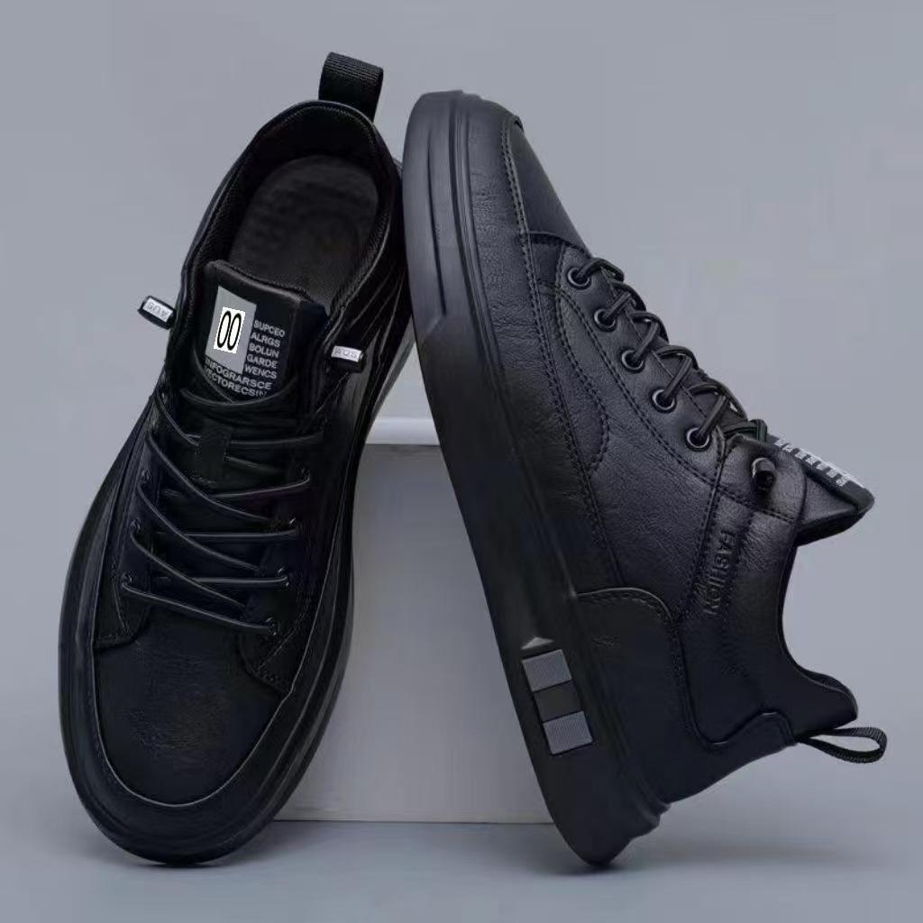 Rutschfeste Herren-Freizeitschuhe zum Schnüren, Mid-Top detail 3