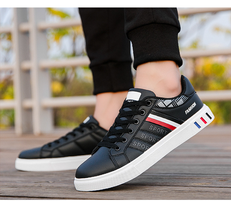 Zapatos casuales con cordones de piel sintética PU para hombre detail 7