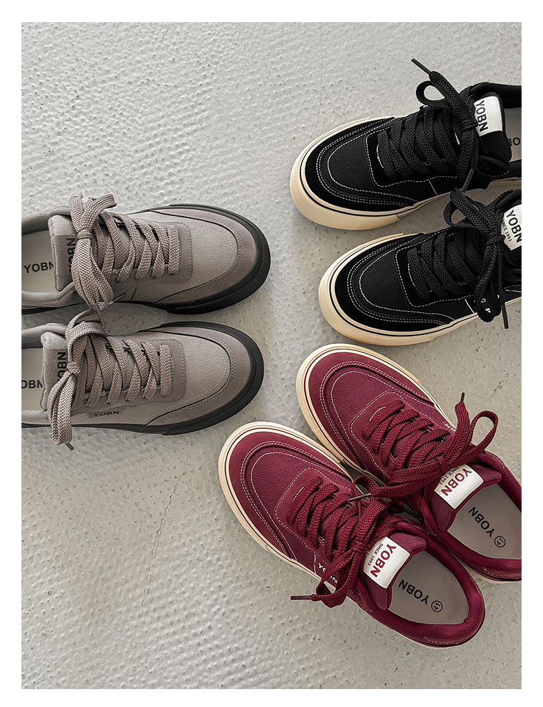 Men's Breathable Canvas Lace-Up Casual Shoes detail 5
