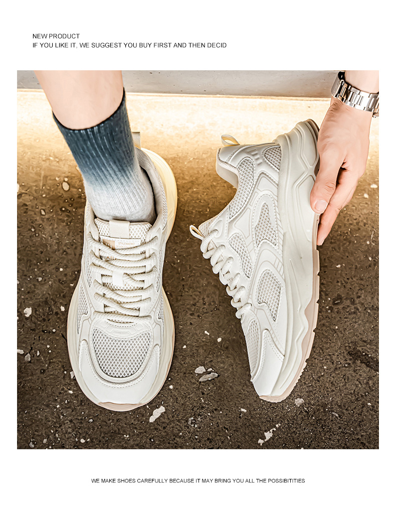 Atmungsaktive Herren-Sneaker mit Mesh & Dämpfung detail 7