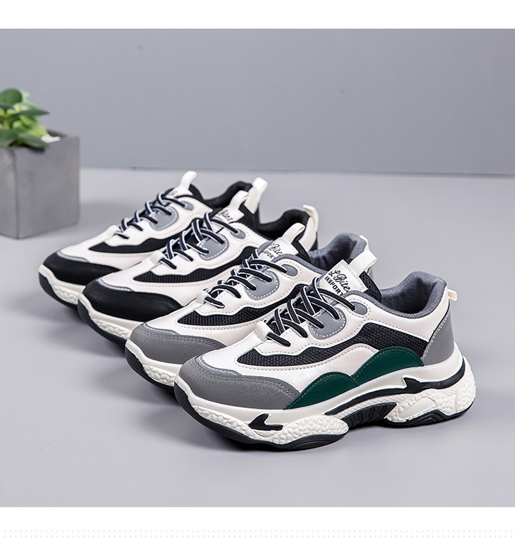 Women's Breathable Colorblock Platform Casual Sneakers detail 2