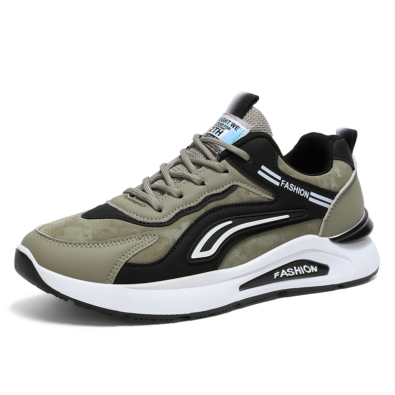 Men's Colorblock Cushioned Lace-Up Casual Sneakers 6