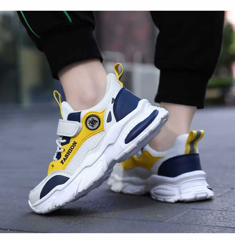 Atmungsaktive gedämpfte Laufschuhe für Kinder aus Mesh detail 14
