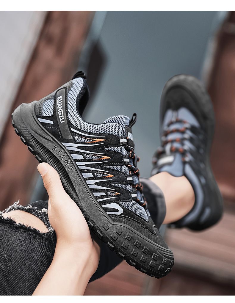 Men's Breathable Mesh Cushioned Athletic Shoes detail 3