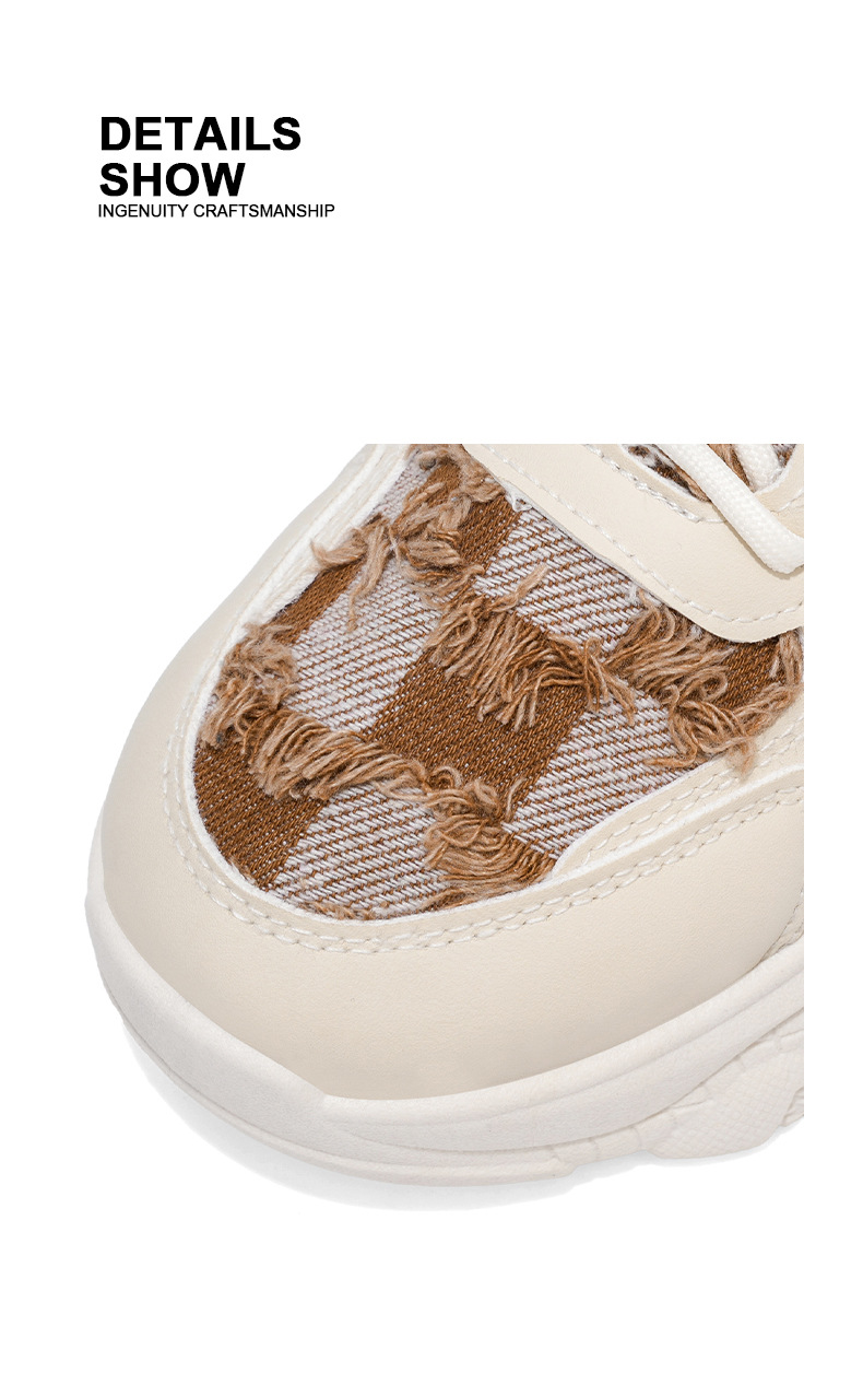 Men's Chunky Platform Lace-Up Casual Sneakers detail 2