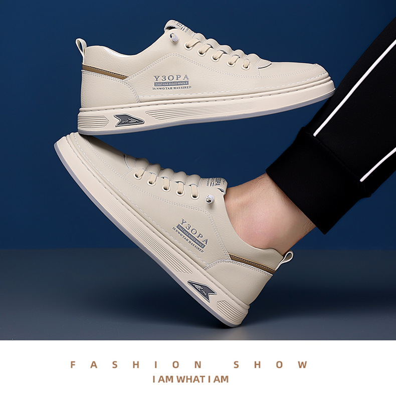 Rutschfeste Low-Top Freizeitschuhe für Herren mit Schnürung detail 1