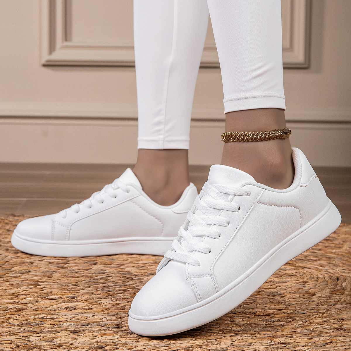 Lichte veterschoenen voor dames - casual schoenen 5
