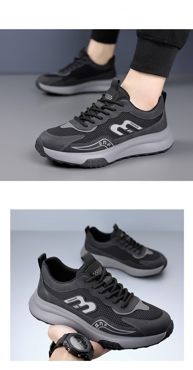 Sneakers casual da uomo stringate, ammortizzate e traspiranti detail 1