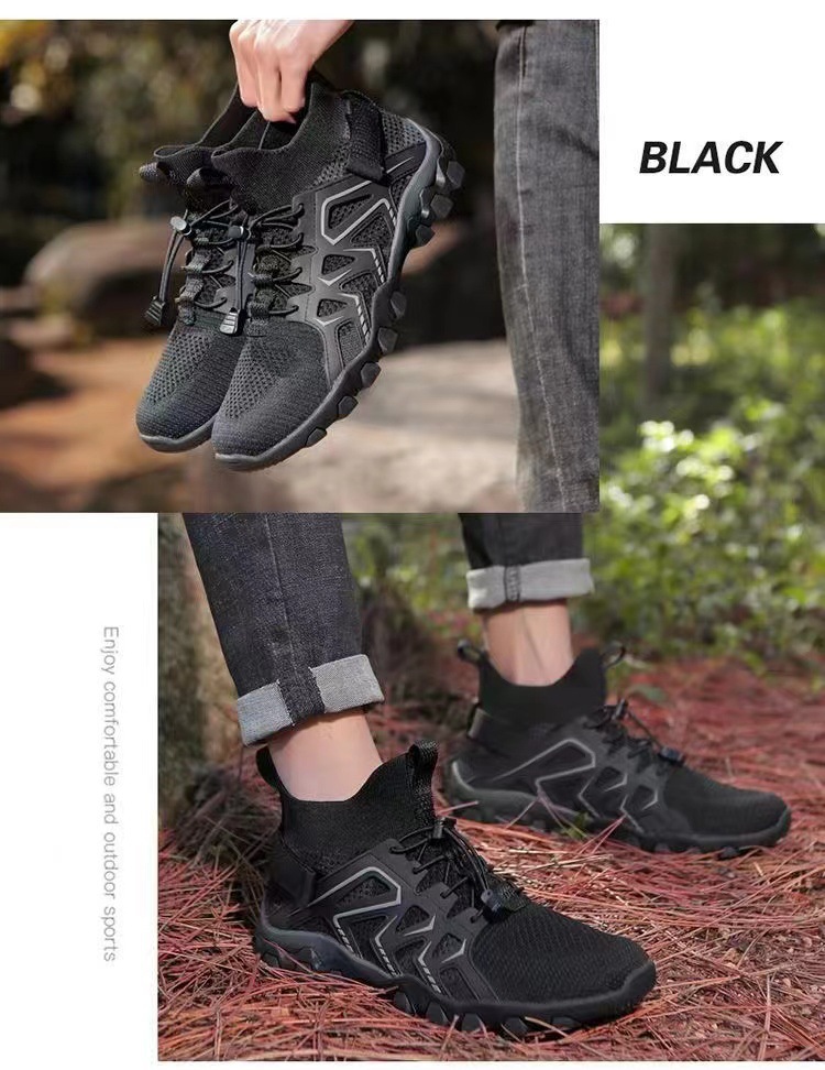 Scarpe sportive da uomo in mesh traspirante leggere con lacci detail 1