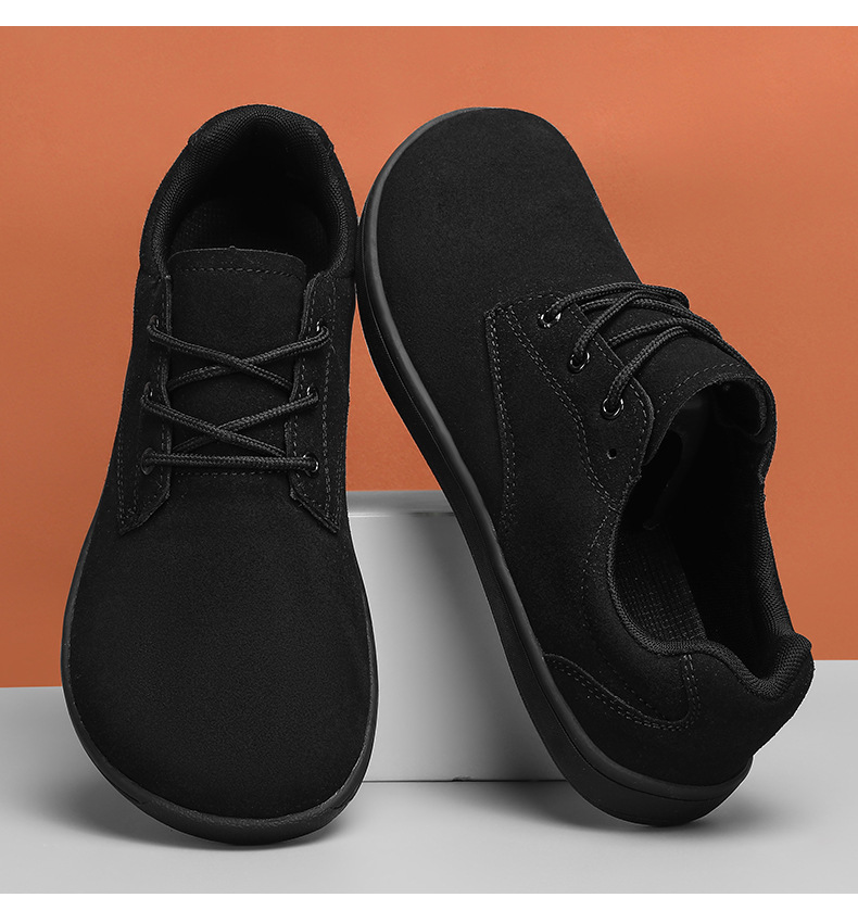 Scarpe casual basse stringate da uomo in pelle scamosciata detail 5