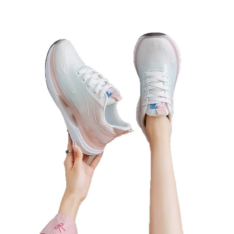 Atmungsaktive, gedämpfte Damen-Laufschuhe mit Schnürung 5