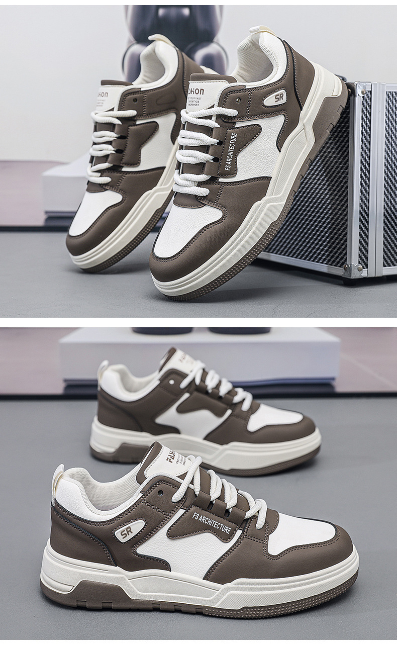 Men's Colorblock Lace-Up Skate Shoes detail 6
