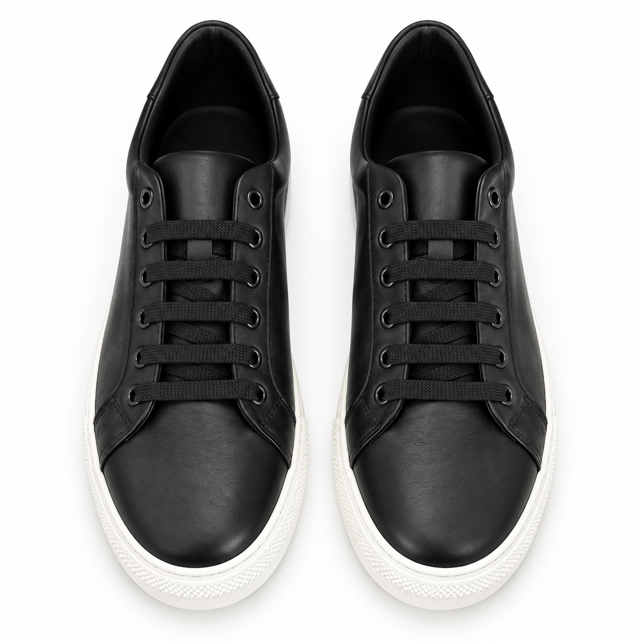 Unisex Full-Grain Leather Low-Top Lace-Up Casual Shoes 6