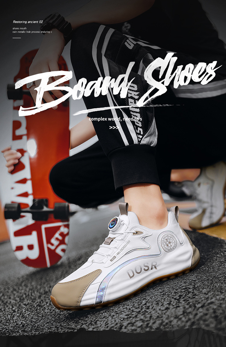 Ademende herensneakers met colorblock en draaisluiting detail 1