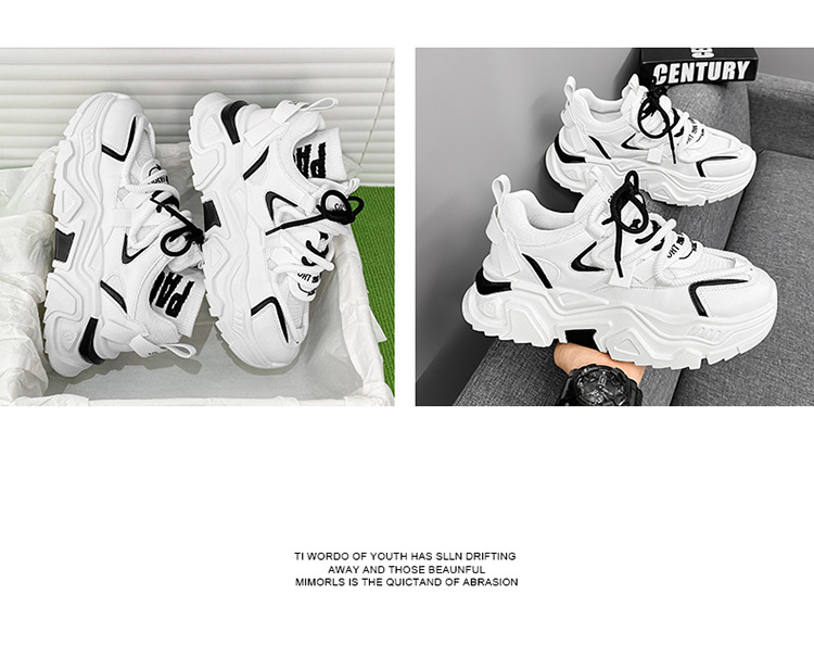 Atmungsaktive Chunky Plateau-Sneaker aus Mesh für Herren detail 18