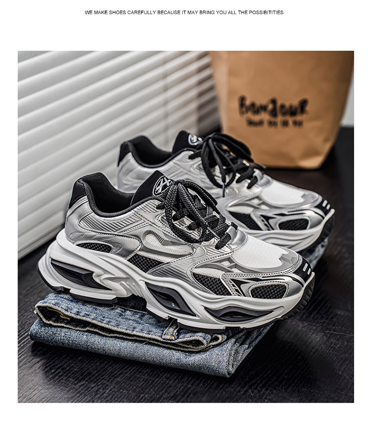 Atmungsaktive Herren-Sneaker mit dämpfender Plateausohle detail 14