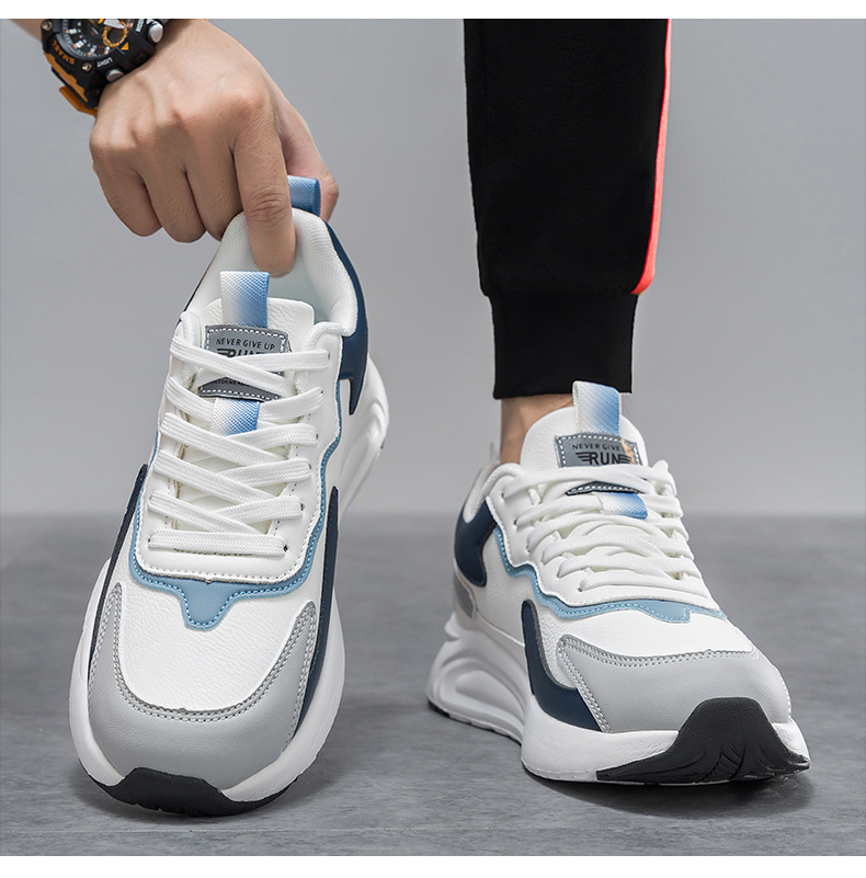 Men's Colorblock Cushioned Lace-Up Sneakers detail 6