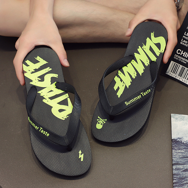 Men's Lightweight Quick-Dry Graphic Print Flip-Flops 5