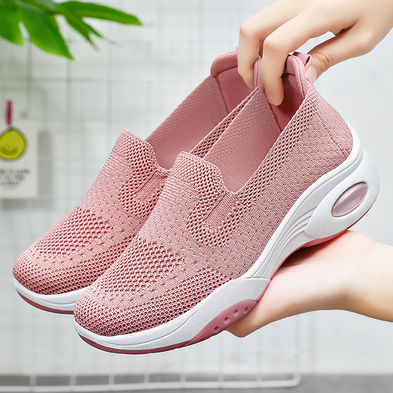 Atmungsaktive Herren-Laufschuhe aus leichtem Strickgewebe detail 2