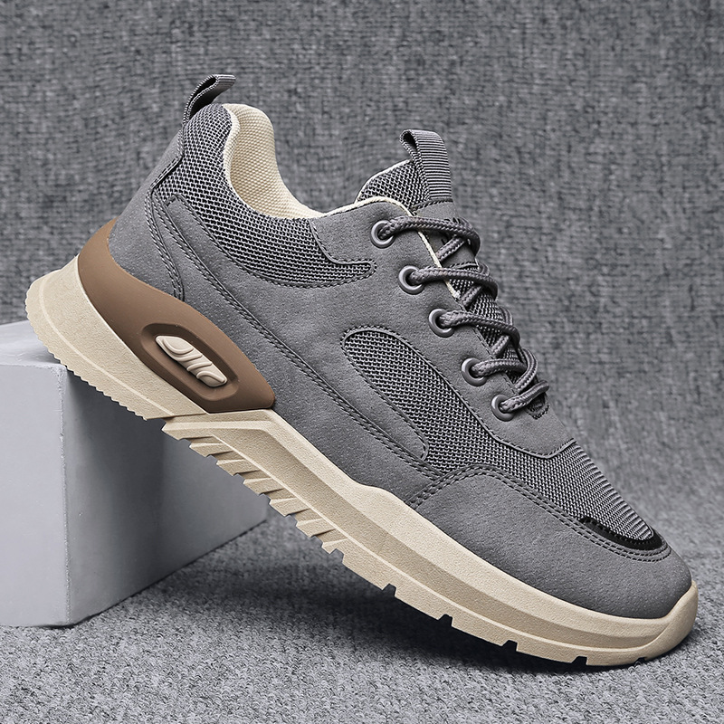 Men's Breathable Mesh Cushioned Lace-Up Casual Sneakers 5