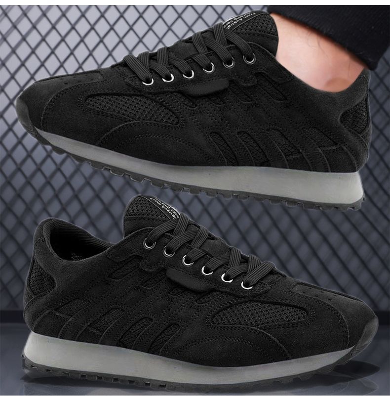 Men's Breathable Mesh Vintage Lace-Up Sneakers detail 7