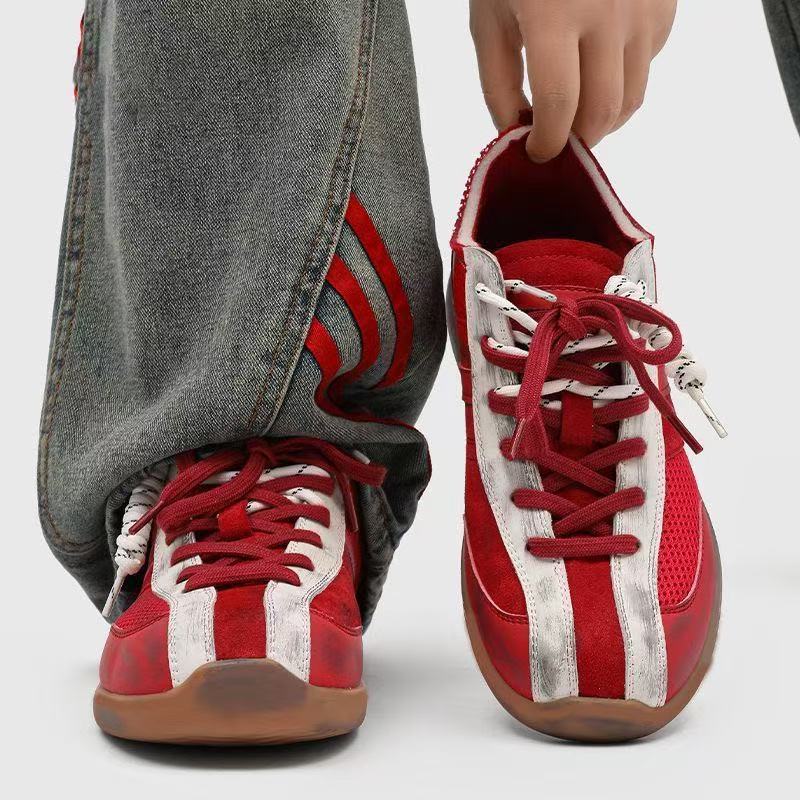 Atmungsaktive Freizeitschuhe für Herren mit Schnürung & Colorblocking