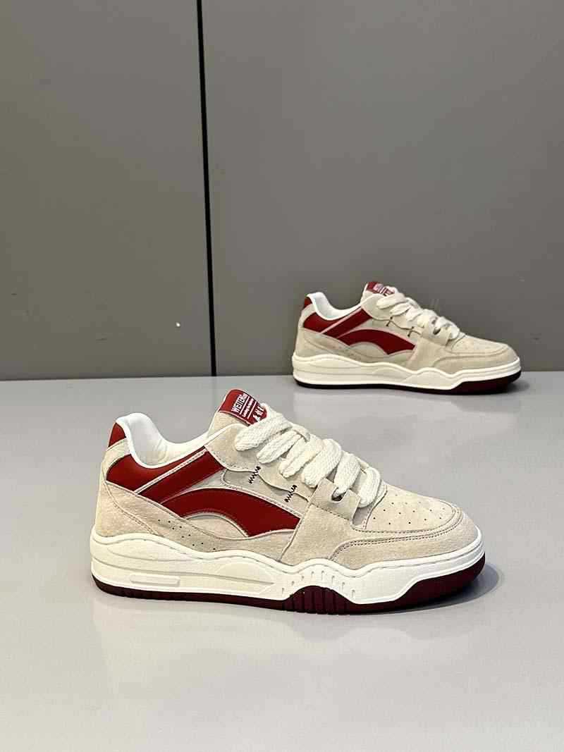Zapatillas de skate unisex de ante con cordones y diseño color block detail 9