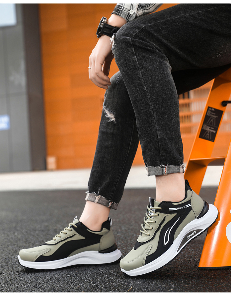 Atmungsaktive Herren Sneaker mit Dämpfung und Schnürung detail 4