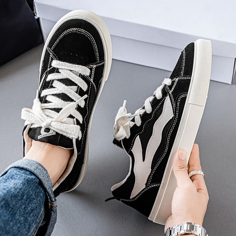 Schnürbare Skateschuhe im Colorblock-Design für Herren