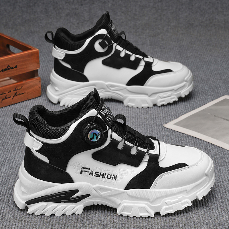 Chaussures casual à plateforme antidérapantes pour homme style colorblock 3