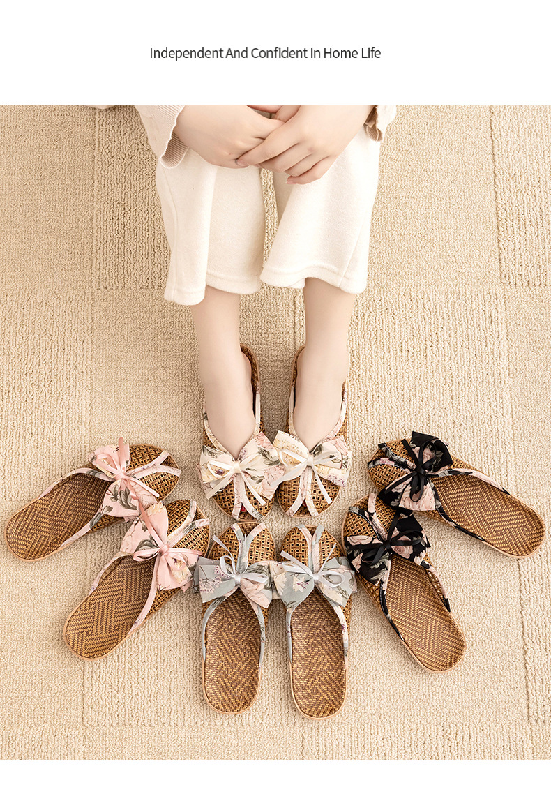 Pantofole aperte traspiranti floreali da donna detail 1