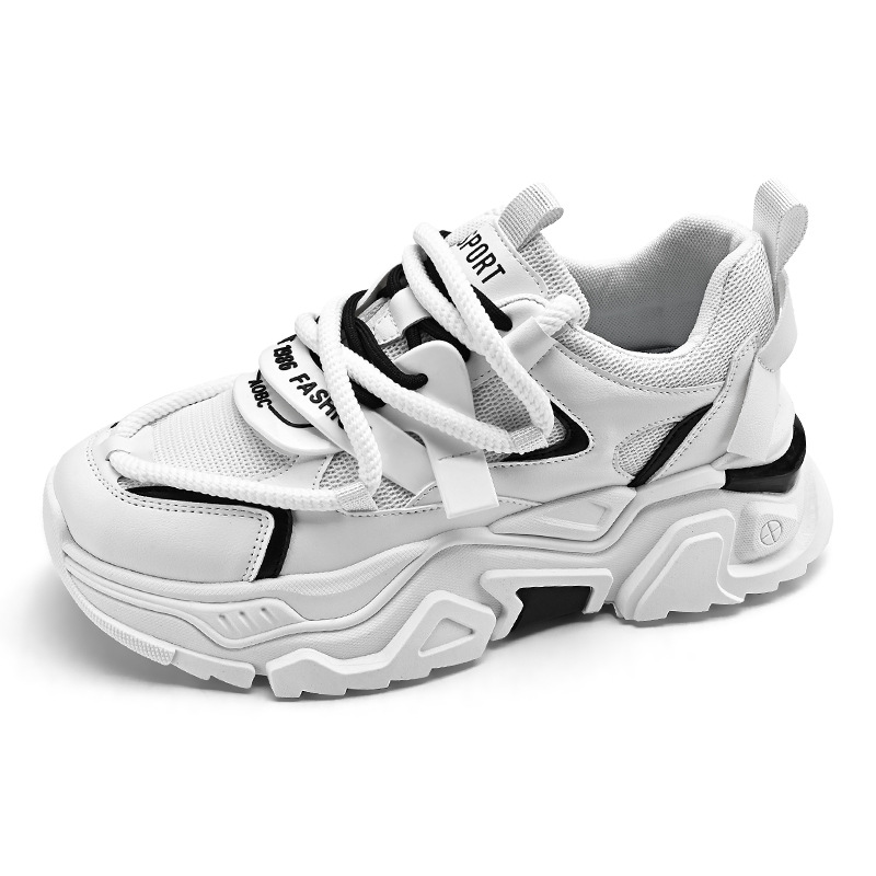 Atmungsaktive Chunky Plateau-Sneaker aus Mesh für Herren 6
