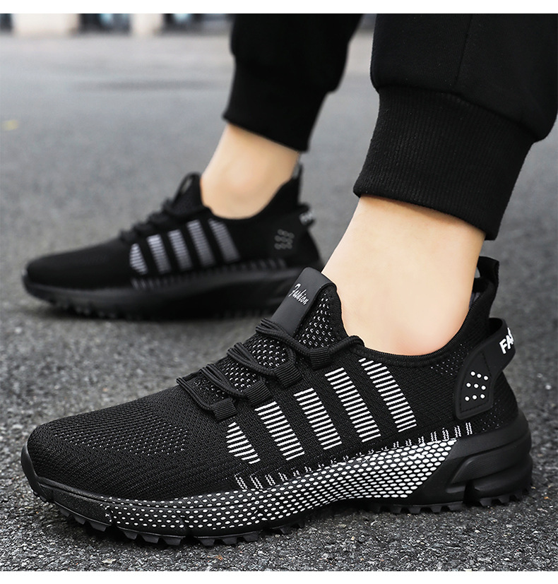 Scarpe da corsa da uomo in mesh traspirante e leggere con lacci detail 10