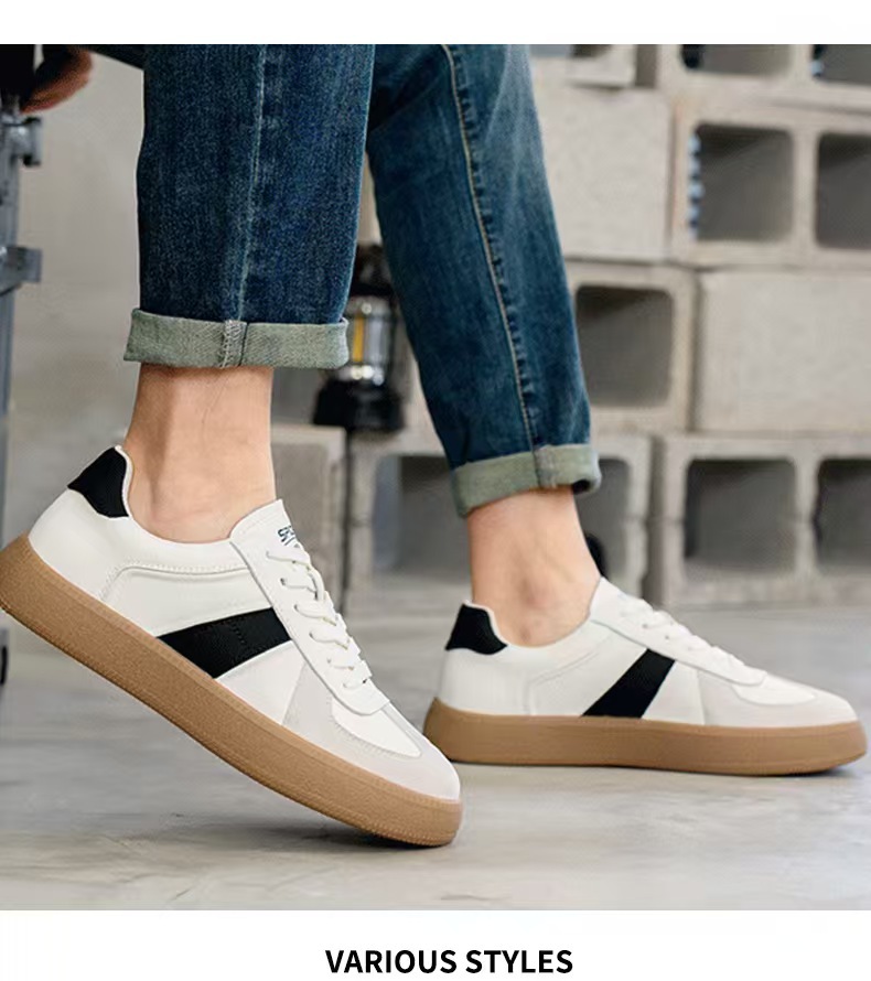 Men's Vintage Leather Lace-Up Casual Shoes detail 6
