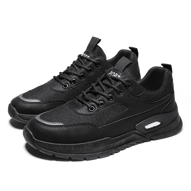 Ademende mesh casual herensneakers met vetersluiting 6