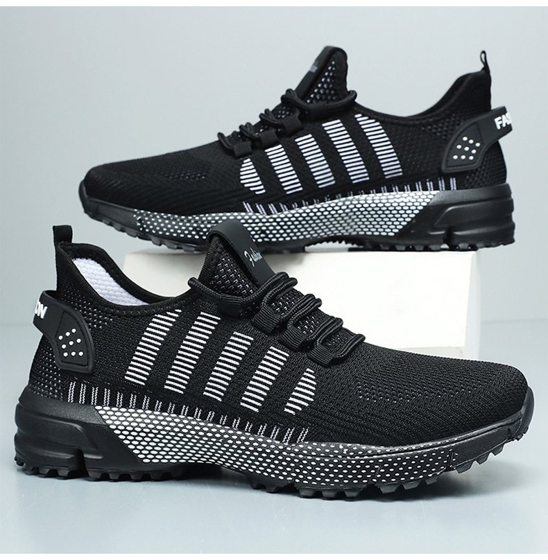 Scarpe da corsa da uomo in mesh traspirante e leggere con lacci detail 13