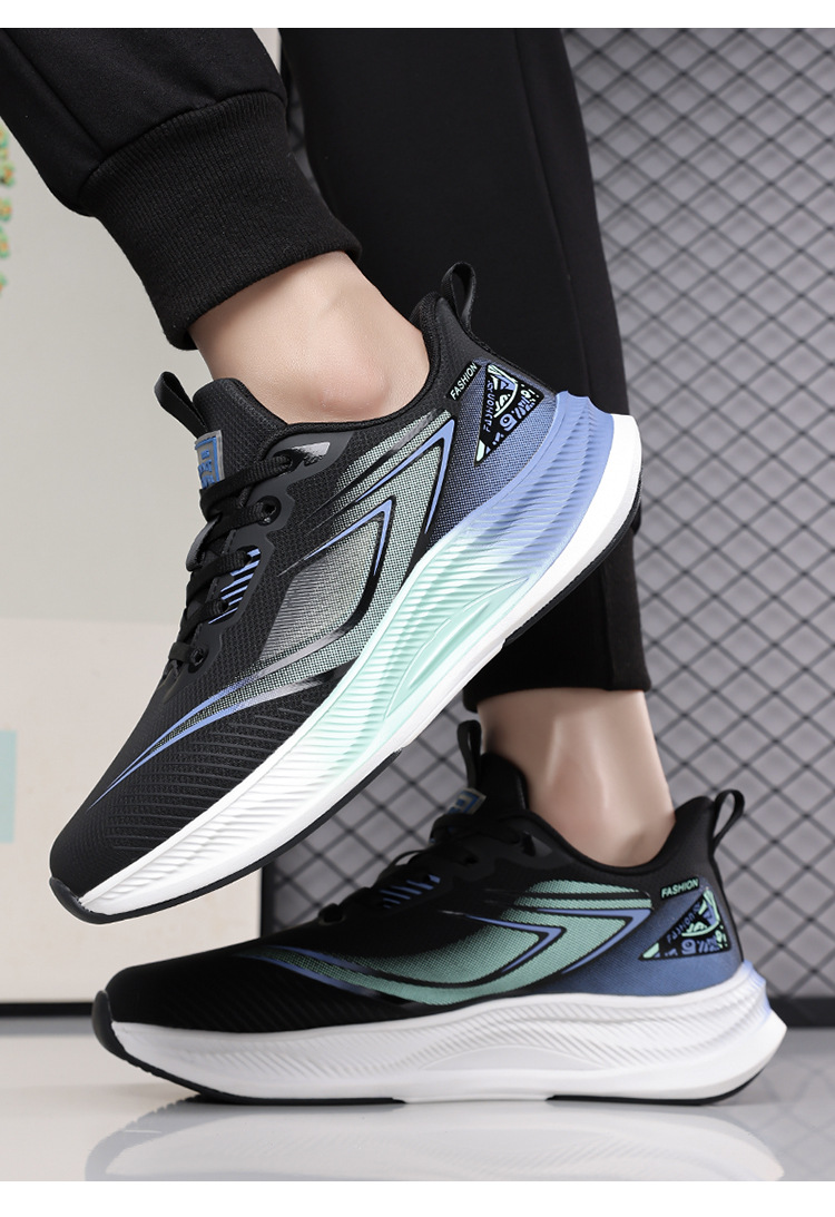 Ademende hardloopschoenen met platformzool voor heren detail 4