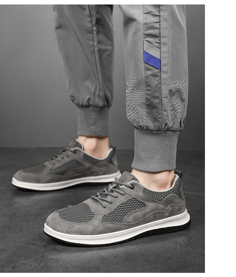 Scarpe casual stringate e traspiranti in mesh da uomo detail 3